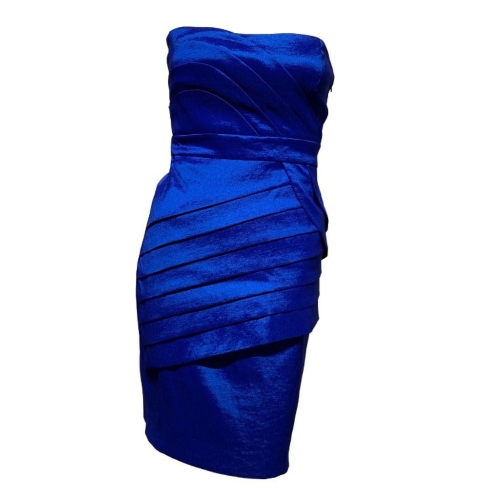{Max and Cleo} Blue Strapless Dress 👗
